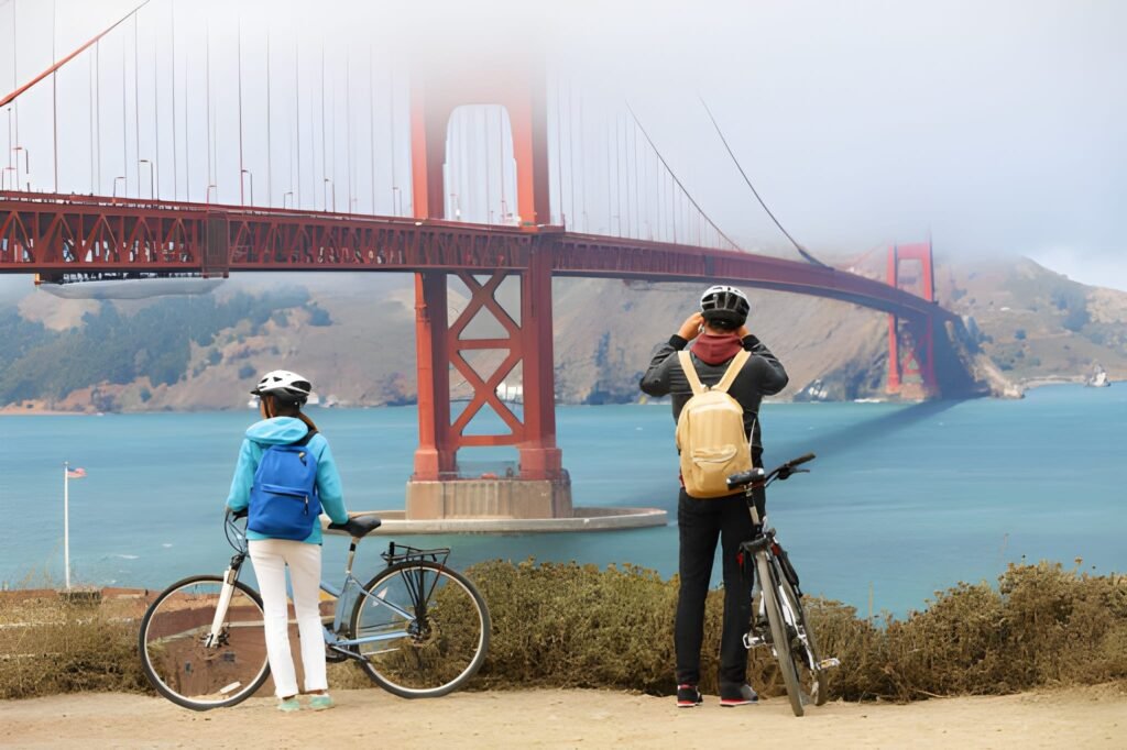 Romantic bike trails California 